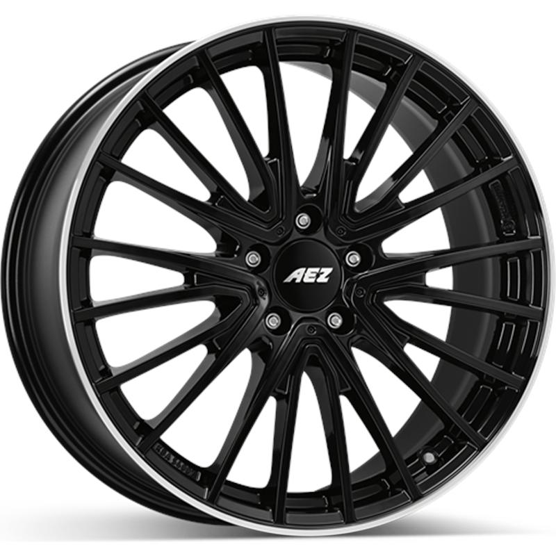 Cerchio AEZ Berlin Black Lip Polished 5 fori 19\" 7.5X19 ET49 5x112