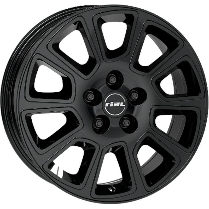 Cerchio RIAL Transporter 2 Diamant Schwarz 5 fori 18\" 7.5X18 ET46 5x108