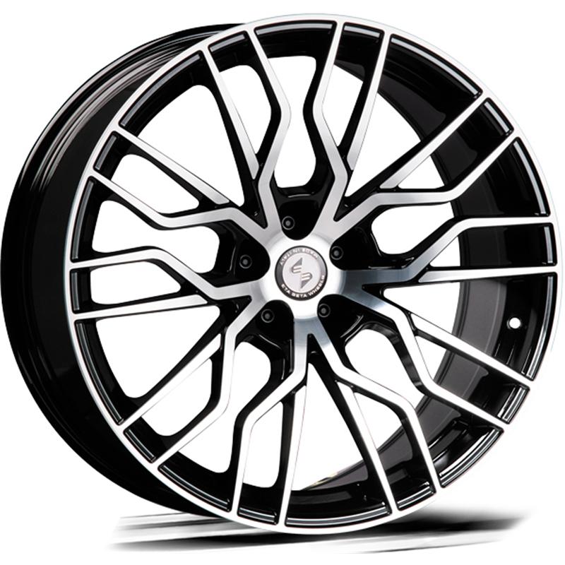 Cerchio ETA BETA MedusA-K Shiny Black Full Polish 5 fori 21\" 11X21 ET14 5x112