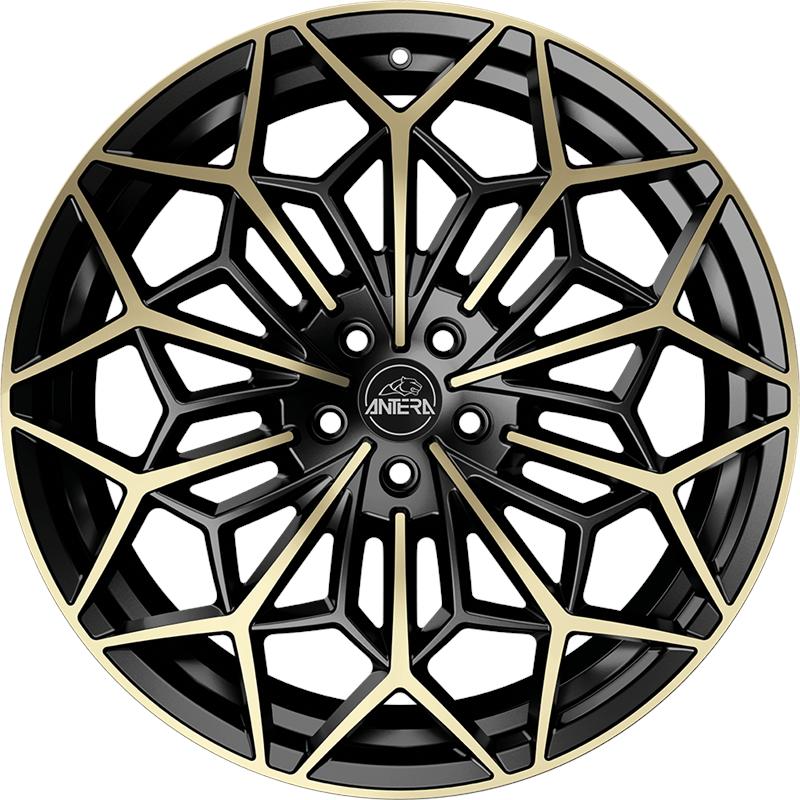 Cerchio ANTERA A105 Piano Black Champagne 5 fori 21\" 8.5X21 ET45 5x114.3