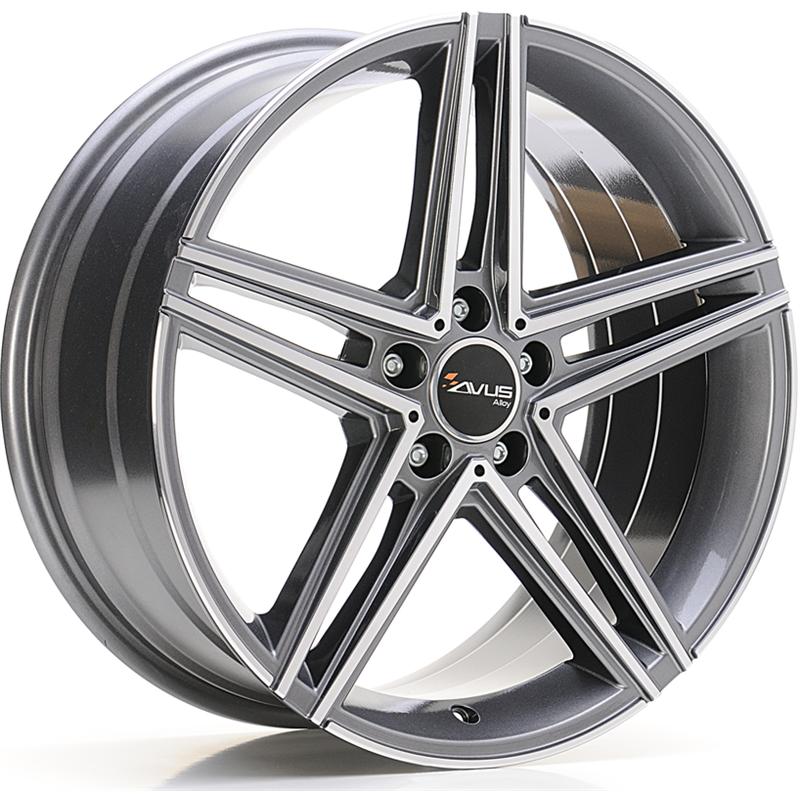 Cerchio AVUS AC-515 Antracite Diamantato 5 fori 17\" 7.5X17 ET53 5x112