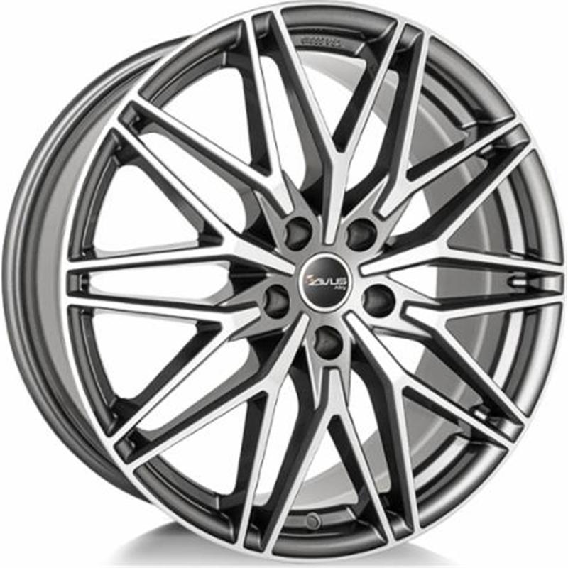 Cerchi in Lega AVUS AC-Mb6 Antracite Diamantato 5 fori 19\" 8X19 ET45 5x120