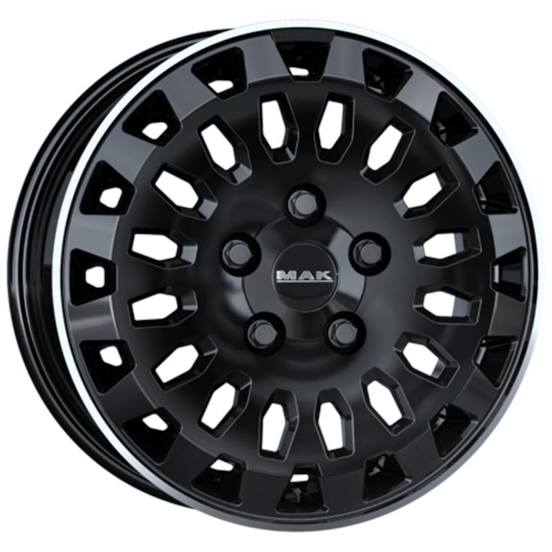 Cerchio MAK OverlanD-3 Gloss Black Mirror Ring 5 fori 18\" 8X18 ET53 5x160