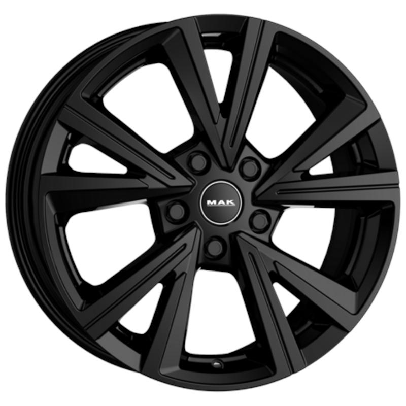 Cerchio MAK Qvarz Glossy Black 5 fori 17\" 7X17 ET33 5x114.3