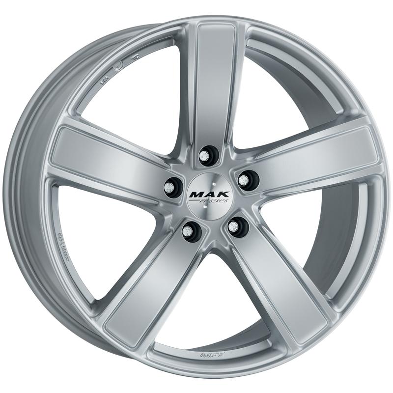 Cerchi in Lega MAK TurismO-ff Silver 5 fori 21\" 9.5X21 ET71 5x130