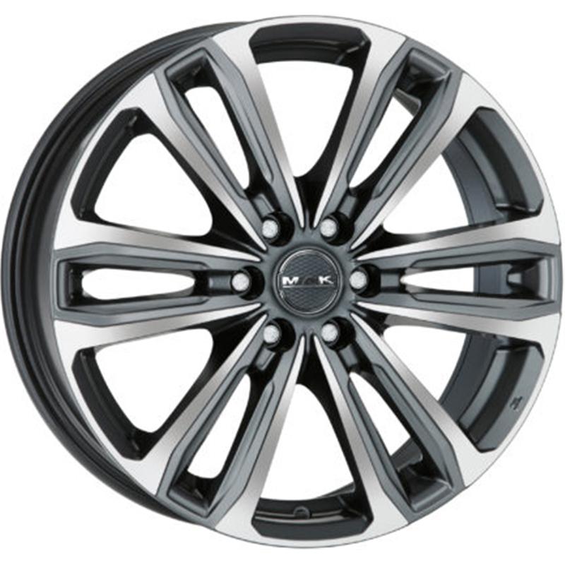 Cerchi in Lega MAK Safari 6 Gun Metallic Mirror 6 fori 17\" 7.5X17 ET25 6x139.7