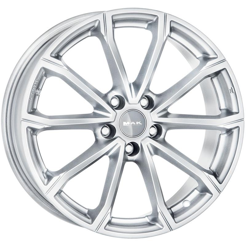 Cerchi in Lega MAK Davinci Silver 5 fori 17\" 7X17 ET41 5x112