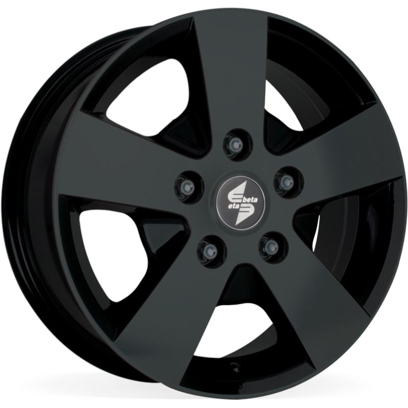 Cerchio ETA BETA Atria Matt Black 5 fori 16\" 6.5X16 ET55 5x160