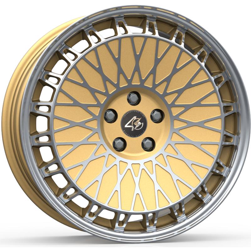 Cerchi in Lega ETA BETA Eb40 Matt Gold Full Polish 5 fori 19\" 8.5X19 ET25 5x114.3