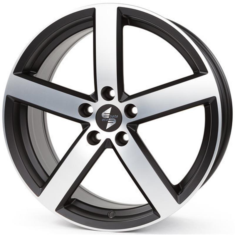 Cerchio ETA BETA Eros Matt Black Full Polish 5 fori 18\" 7.5X18 ET38 5x114.3