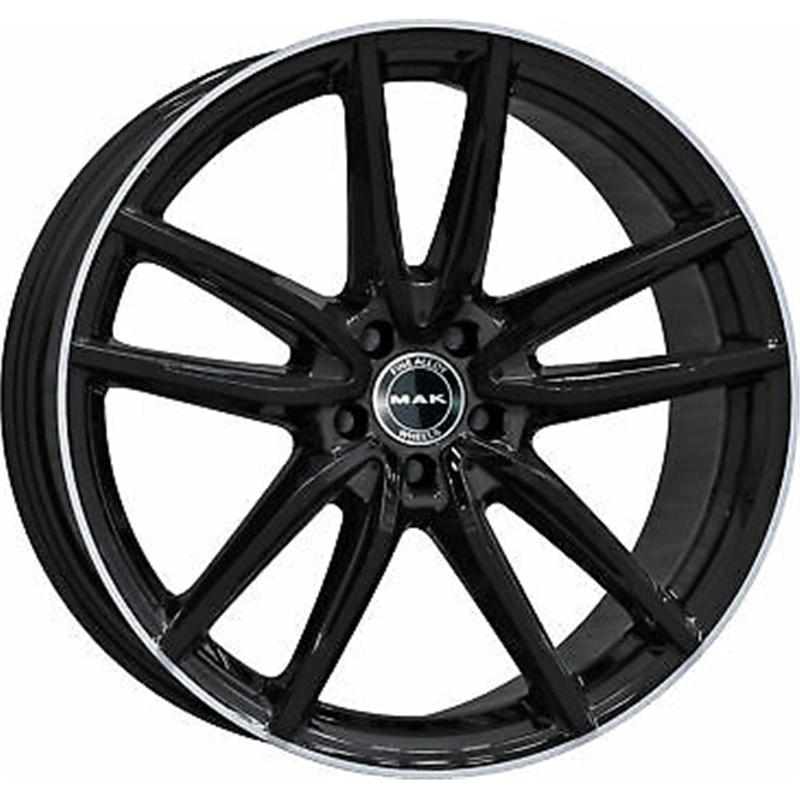 Cerchi in Lega MAK EvO-D Gloss Black Mirror Ring 5 fori 20\" 9.5X20 ET22 5x112