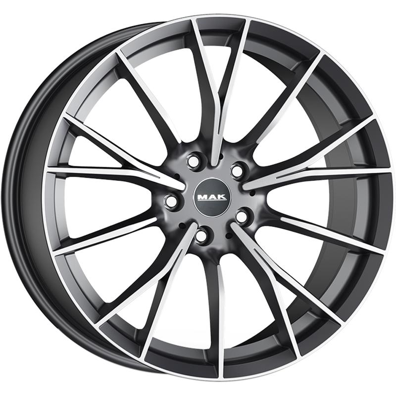 Cerchi in Lega MAK Fabrik Gun Metallic Mirror 5 fori 19\" 8X19 ET36 5x120