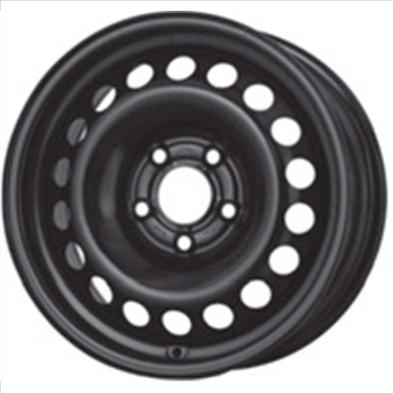 Cerchi in Lega MW GIANETTI RUOTE Steel Nero 5 fori 15\" 6.5X15 ET35 5x110