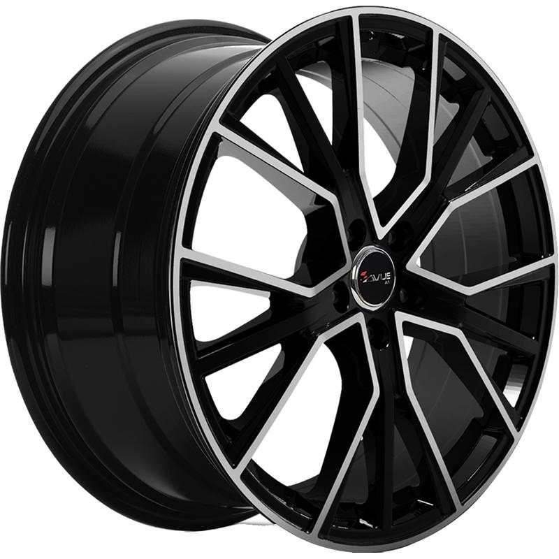 Cerchio AVUS Af18 Black Polished 5 fori 18\" 8X18 ET35 5x112