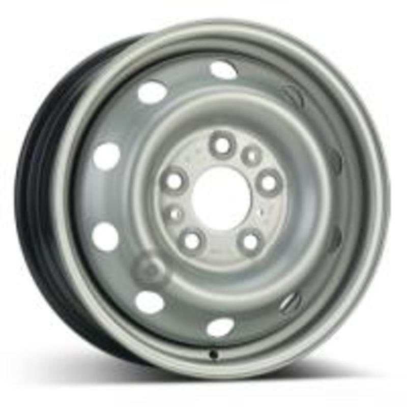 Cerchi in Lega MW GIANETTI RUOTE Steel Silver 5 fori 15\" 6X15 ET68 5x118