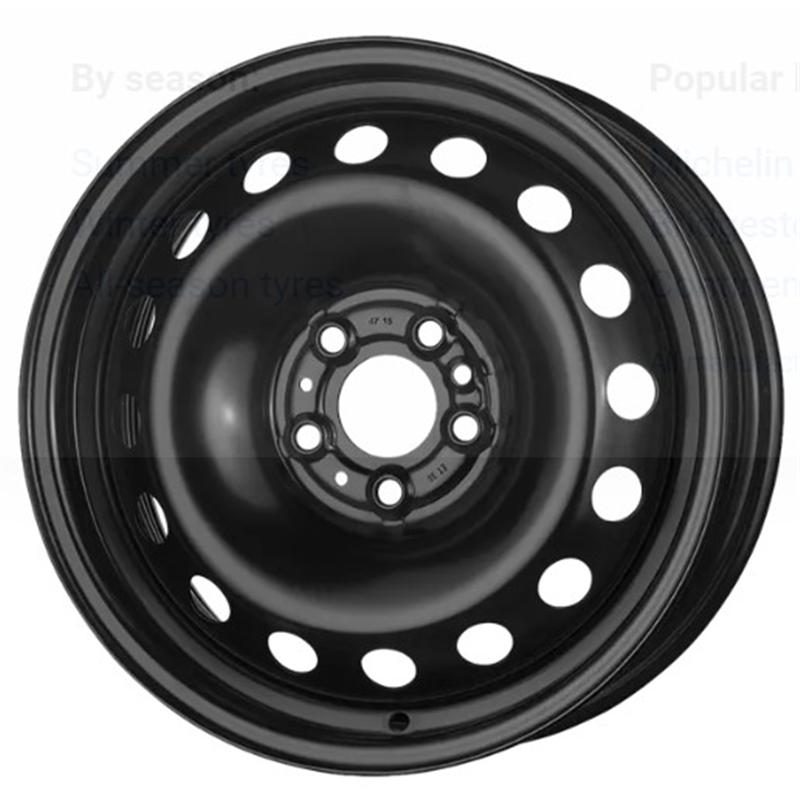 Cerchi in Lega MW GIANETTI RUOTE Steel Nero 5 fori 15\" 6X15 ET38 5x98