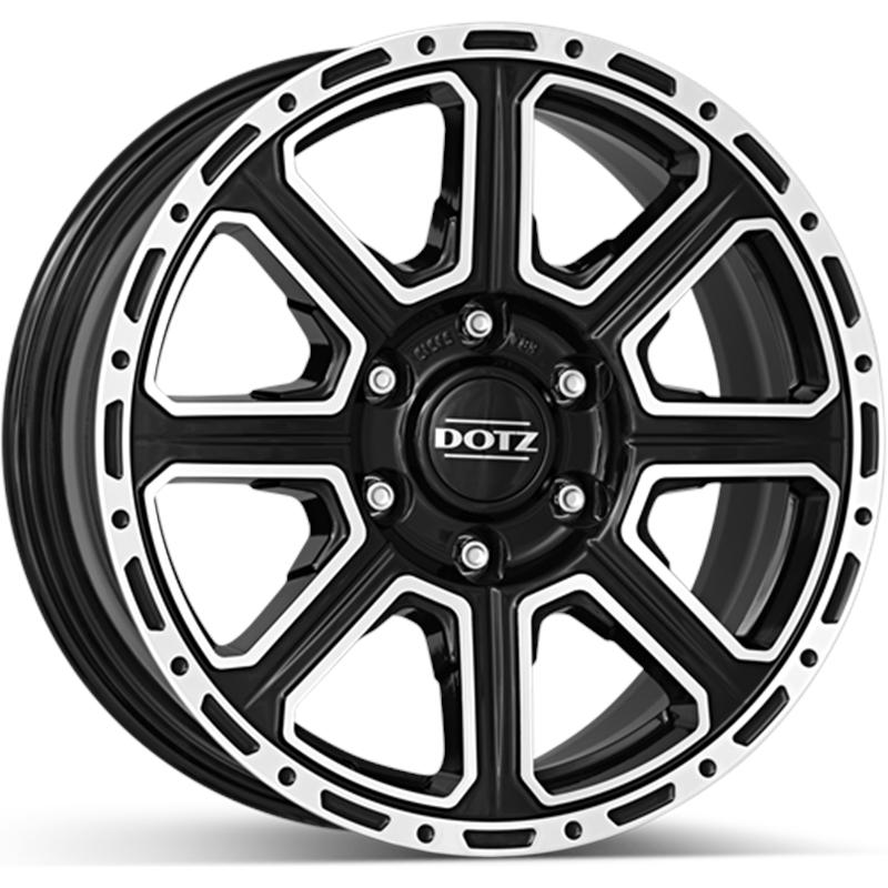 Cerchio DOTZ Kalahari Black Mirror 6 fori 17\" 8X17 ET30 6x139.7