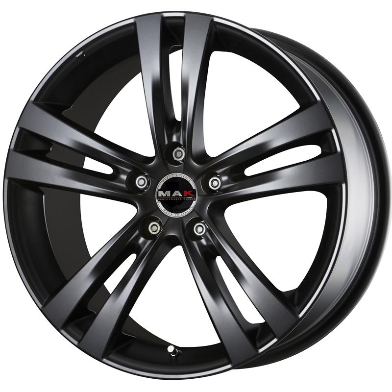 Cerchi in Lega MAK Zenith Matt Black 5 fori 19\" 8X19 ET50 5x108