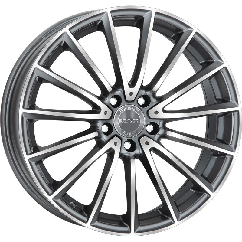 Cerchio MAK Komet Gun Metallic Mirror 5 fori 18\" 8X18 ET33 5x112
