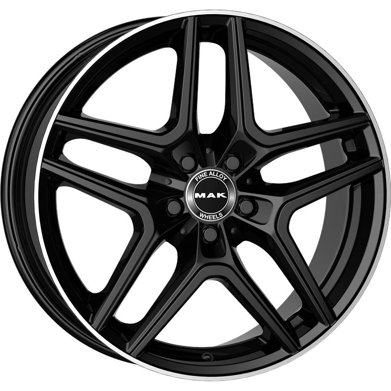 Cerchi in Lega MAK Aurum Gloss Black Mirror Ring 5 fori 19\" 9X19 ET50 5x112