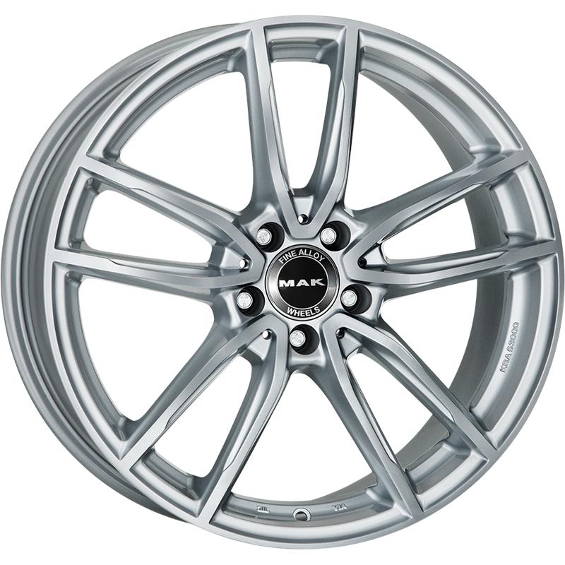 Cerchi in Lega MAK EvO-D Silver 5 fori 20\" 9.5X20 ET40 5x112