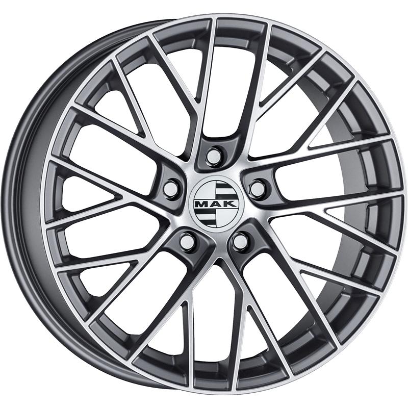 Cerchio MAK Monaco Gun Metallic Mirror 5 fori 19\" 8.5X19 ET39 5x112