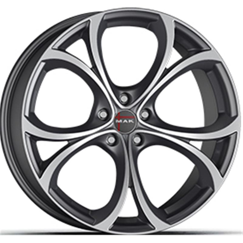 Cerchi in Lega MAK Lario Gun Metallic Mirror 5 fori 19\" 8.5X19 ET30 5x110