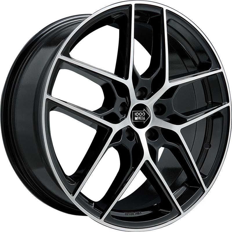 Cerchi in Lega MILLE MIGLIA Mm1004 Black Mirror 5 fori 20\" 8.5X20 ET35 5x112
