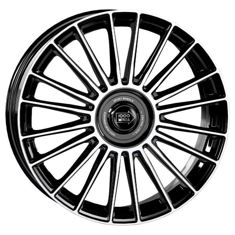Cerchio MILLE MIGLIA Mm1022 Black Polished 5 fori 19\" 8X19 ET45 5x108