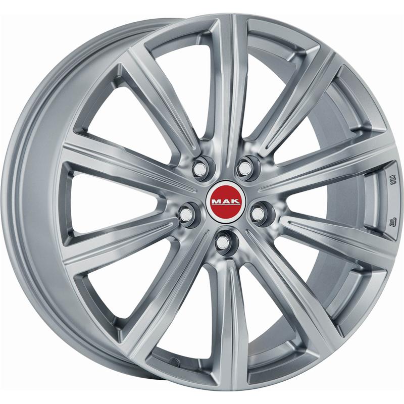 Cerchi in Lega MAK Birmingham Silver 5 fori 20\" 8.5X20 ET45 5x120