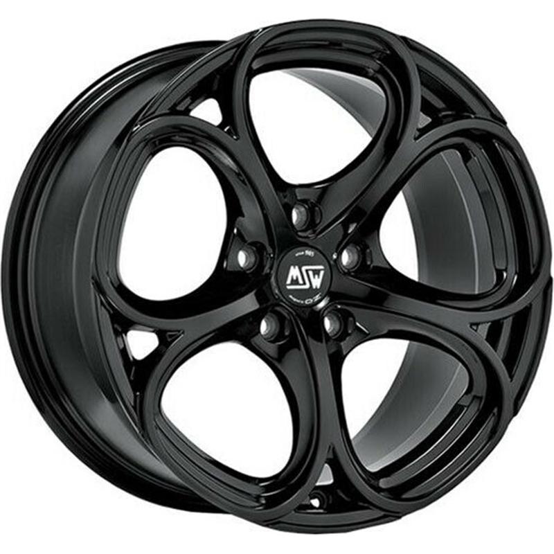 Cerchio MSW Msw 82 Glossy Black 5 fori 18\" 8X18 ET30 5x110