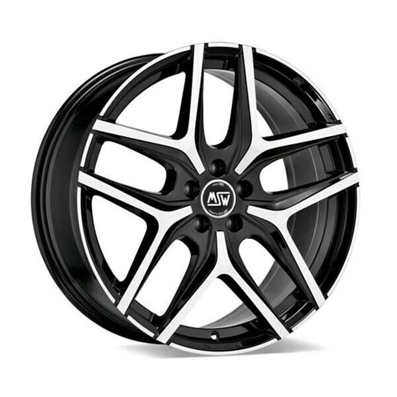 Cerchio MSW Msw 40 Gloss Black Full Polished 5 fori 20\" 8.5X20 ET34 5x120