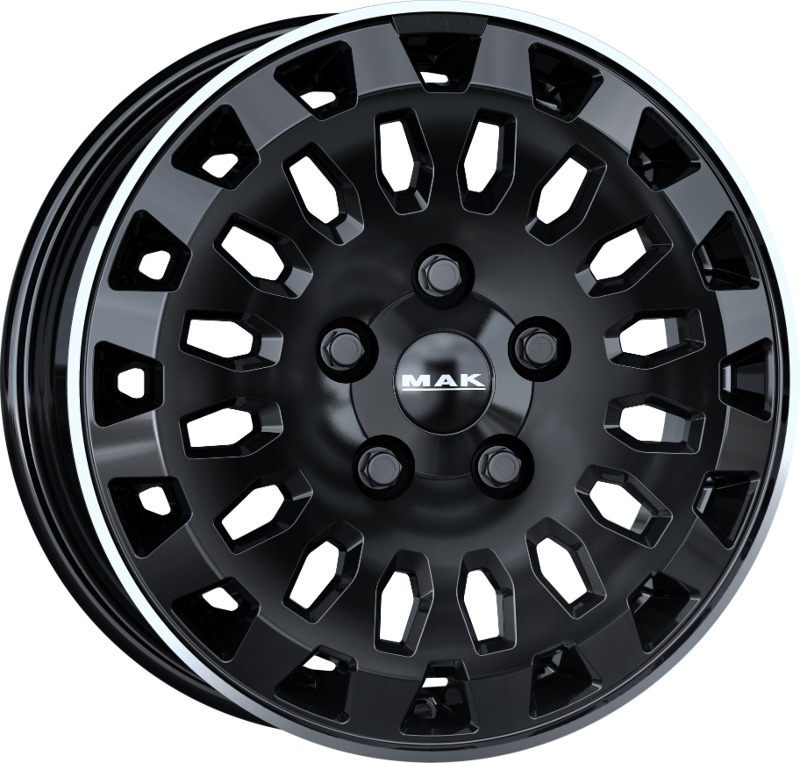 Cerchi in Lega MAK Overland Gloss Black Mirror Ring 6 fori 18\" 8X18 ET45 6x130