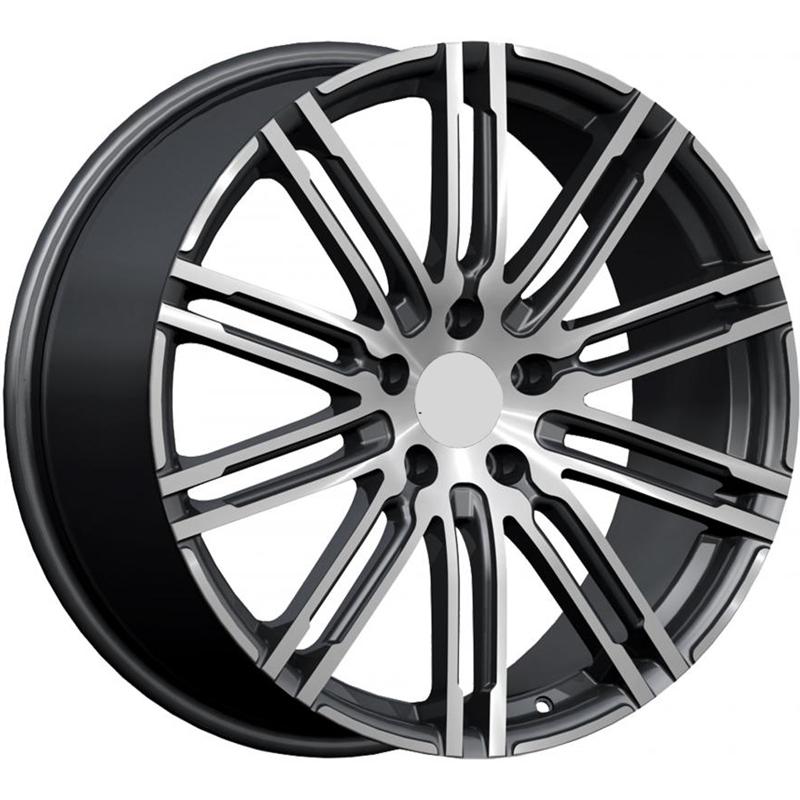 Cerchio OPTIONAL WHEELS Psmly - Dedicated Porsche - (omol Ece) Gun Metal Polished 5 fori 20\" 10X20 ET19 5x112