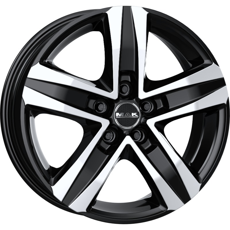 Cerchio MAK Stone 5 Black Mirror 5 fori 18\" 7.5X18 ET38 5x127