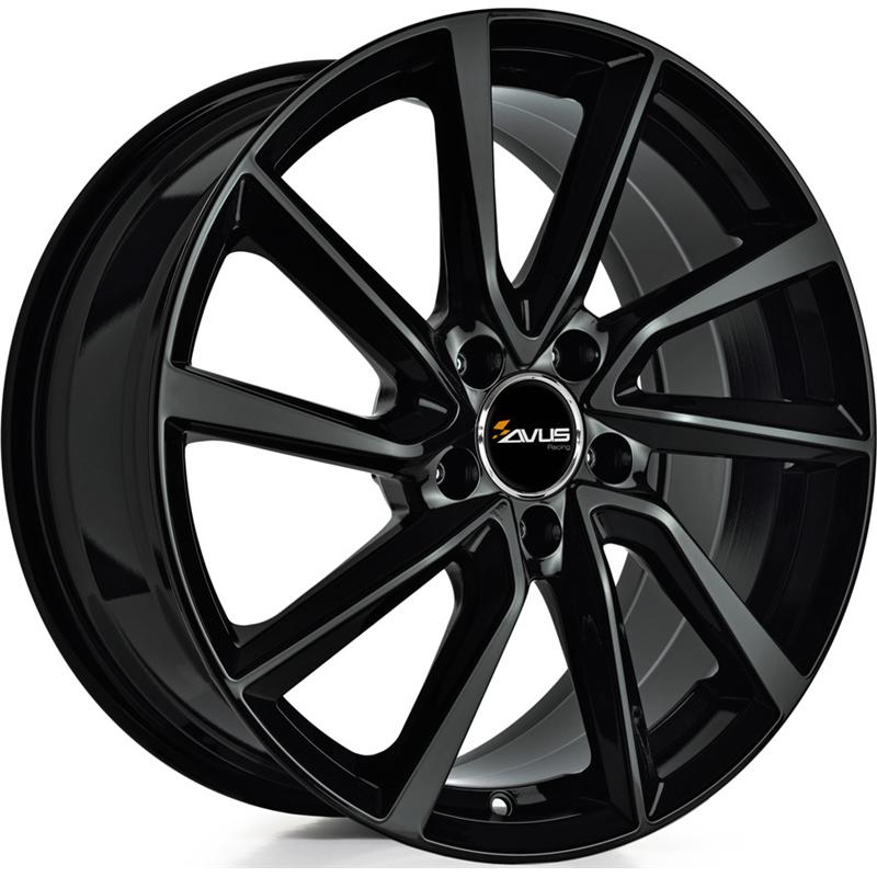 Cerchio AVUS AC-518 Black 5 fori 19\" 8X19 ET40 5x114.3