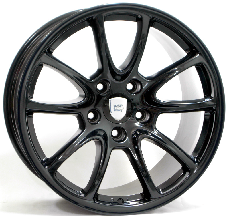 Cerchi in Lega WSP ITALY W1052 Corsair Gt3/rs Fl.f Glossy Black 5 fori 19\" 12X19 ET51 5x130