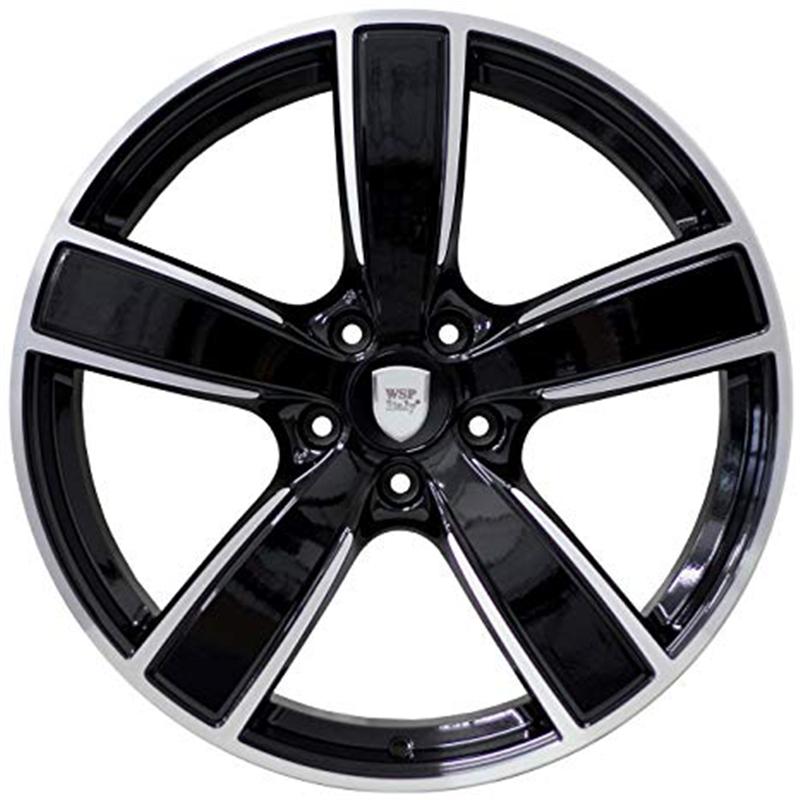 Cerchio WSP ITALY W1059 Gotland Glossy Black Polished 5 fori 22\" 10X22 ET48 5x130