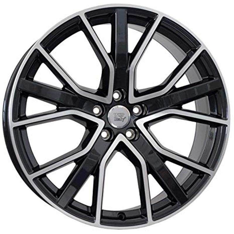 Cerchi in Lega WSP ITALY W571 Alicudi Glossy Black Polished 5 fori 20\" 8.5X20 ET43 5x112