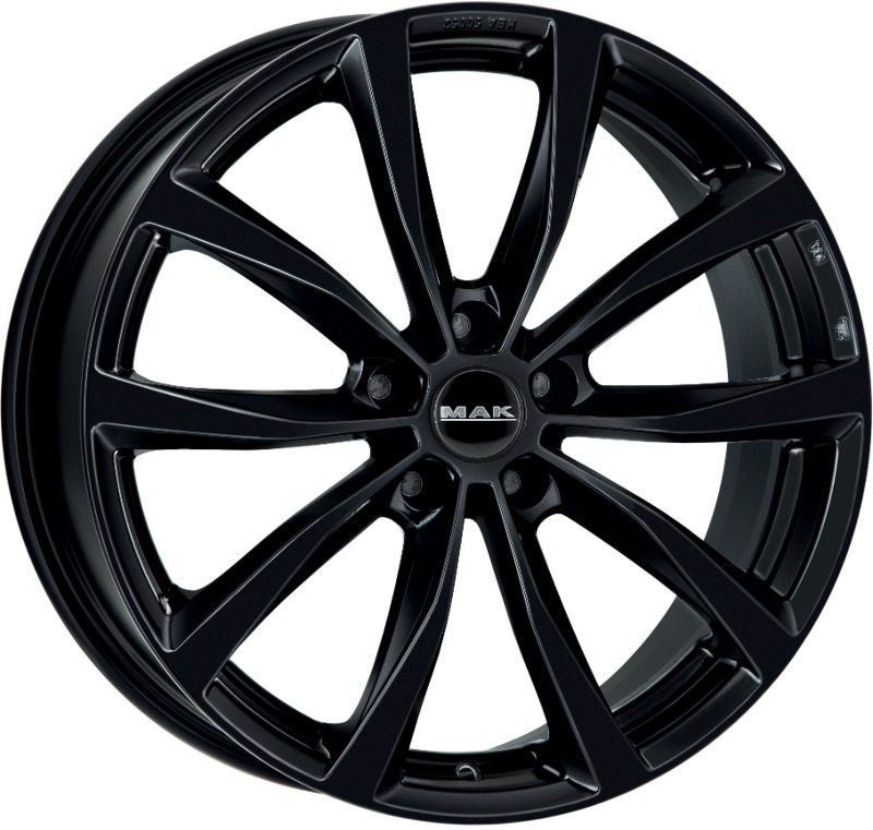 Cerchio MAK Wolf Glossy Black 5 fori 16\" 6.5X16 ET35 5x100