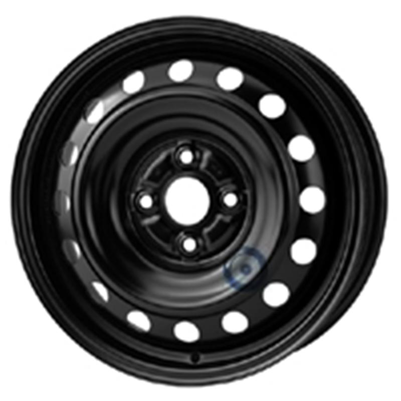 Cerchi in Lega KFZ ALCAR Steel Nero 4 fori 15\" 5X15 ET45 4x100