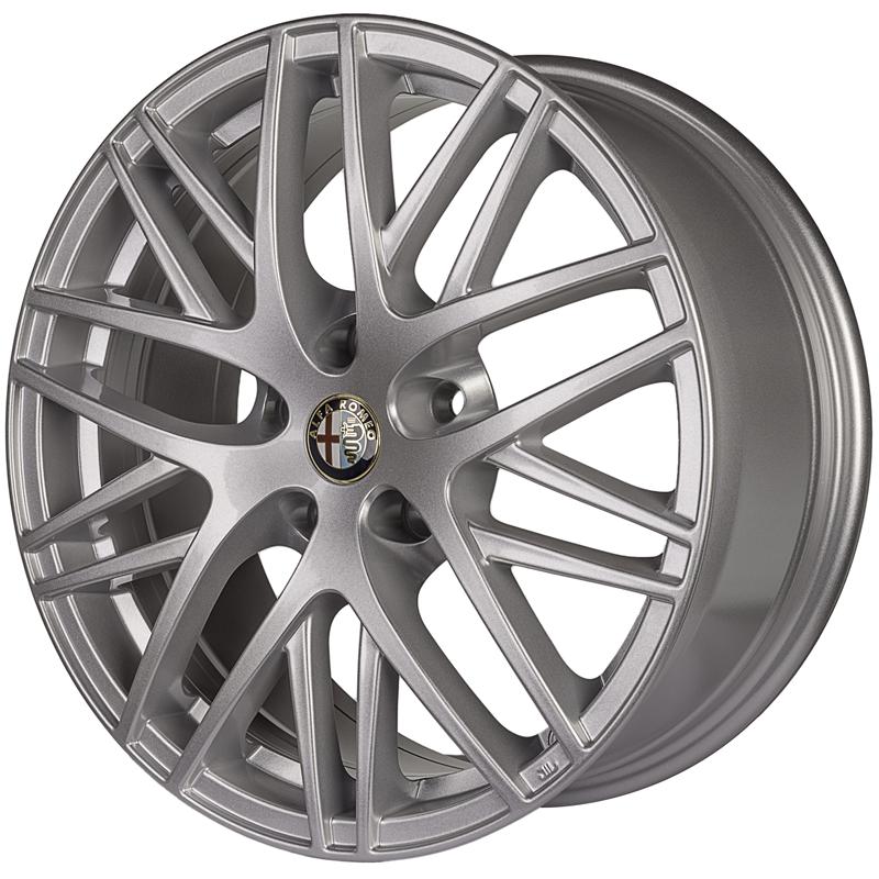 Cerchi in Lega ORIGINALE ALFA ROMEO Giulietta Originale Alfa Romeo Silver 5 fori 17\" 7.5X17 ET41 5x110