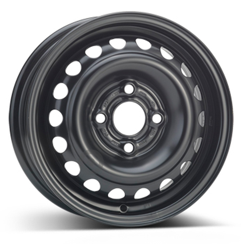 Cerchi in Lega KFZ ALCAR Steel Nero 4 fori 13\" 5X13 ET49 4x100