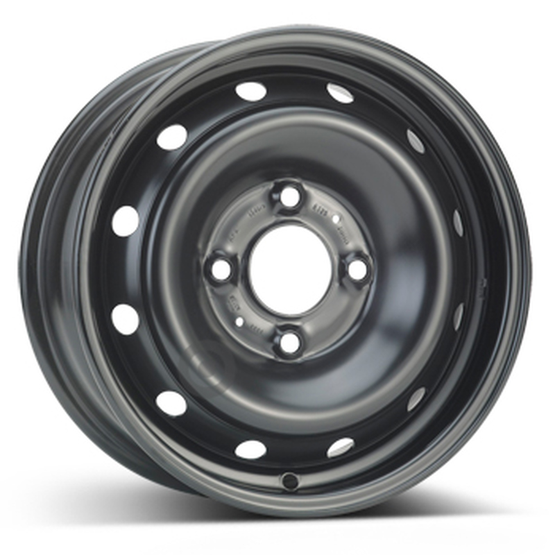 Cerchi in Lega KFZ ALCAR Steel Nero 4 fori 13\" 5X13 ET28 4x108