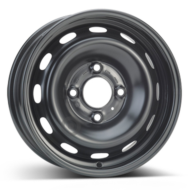 Cerchi in Lega KFZ ALCAR Steel Nero 4 fori 13\" 5X13 ET20 4x108