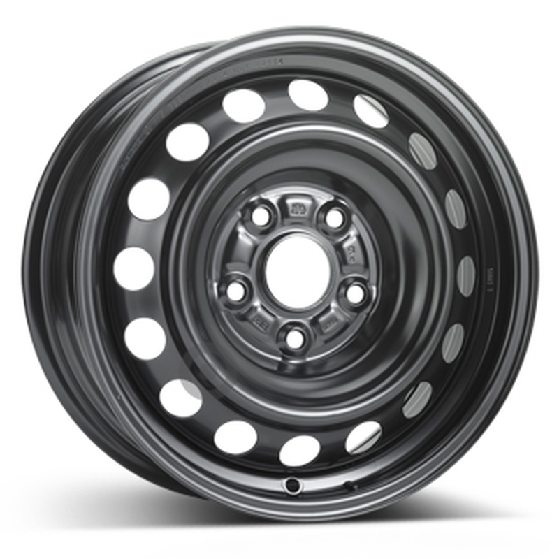 Cerchi in Lega KFZ ALCAR Steel Nero 5 fori 15\" 6X15 ET39 5x114.3