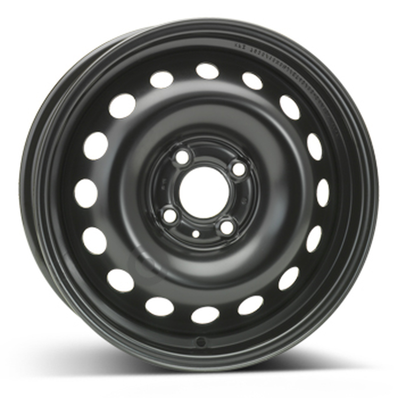 aCerchi in Lega KFZ ALCAR Steel Nero 4 fori 15\" 5.5X15 ET43 4x100