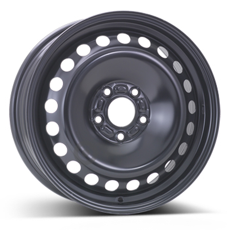 aCerchi in Lega KFZ ALCAR Steel Nero 5 fori 16\" 6.5X16 ET52.5 5x108