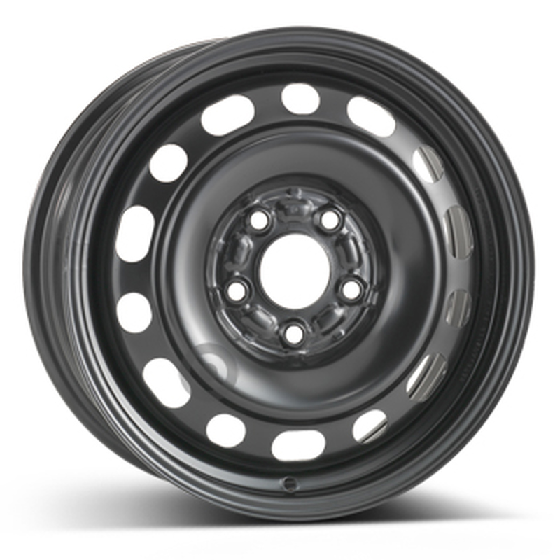 aCerchi in Lega KFZ ALCAR Steel Nero 5 fori 16\" 6.5X16 ET52.5 5x114.3
