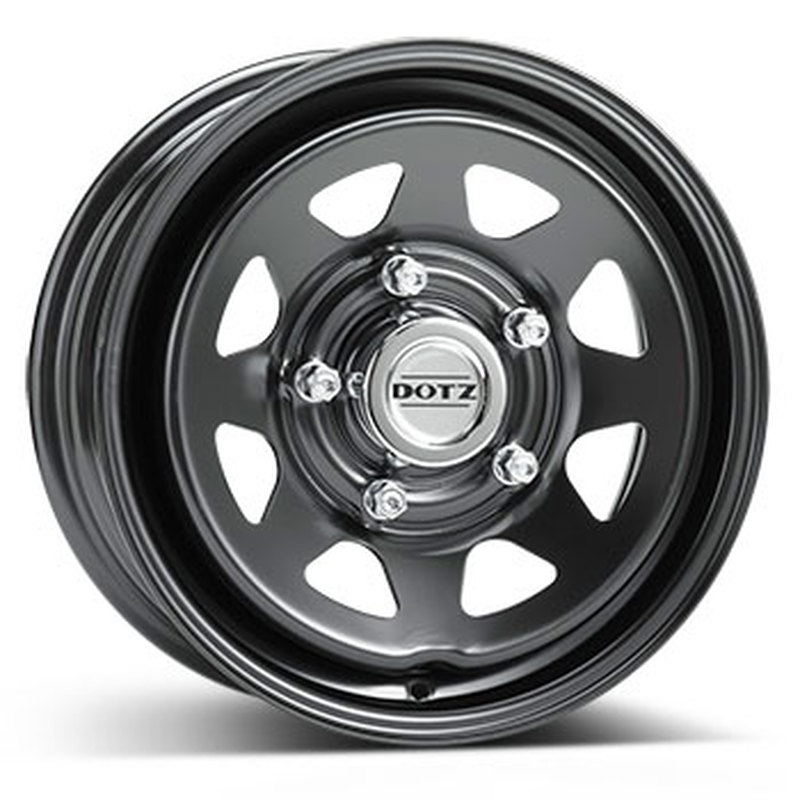 Cerchi in Lega KFZ ALCAR Steel Nero 5 fori 15\" 6X15 ET45 5x139.7
